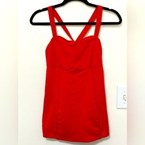 Lululemon Athletic Tank Top Cross Back Size 6